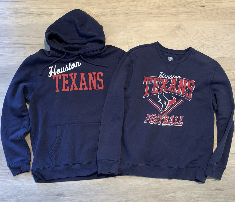 Junk Food NFL Houston Texans Hoodie & Sweatshirt Set Navy XL